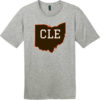CLE Cleveland Ohio State T-Shirt Heathered Steel - US Custom Tees