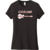 Cleveland Ohio Guitar Women's T-Shirt Black - US Custom Tees
