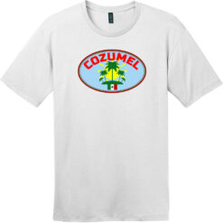 Cozumel Mexico Palm Tree Sunshine T-Shirt Bright White - US Custom Tees