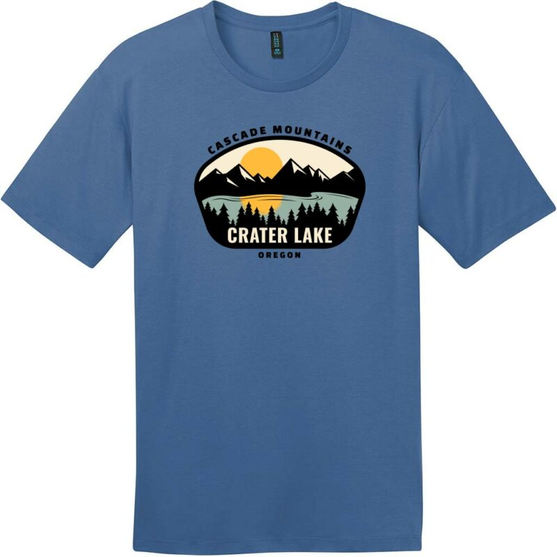 Crater Lake Oregon T-Shirt Maritime Blue - US Custom Tees
