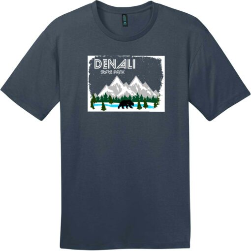 Denali State Park Alaska T-Shirt New Navy - US Custom Tees
