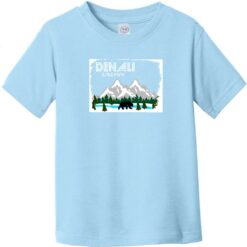 Denali State Park Alaska Toddler T-Shirt Light Blue - US Custom Tees