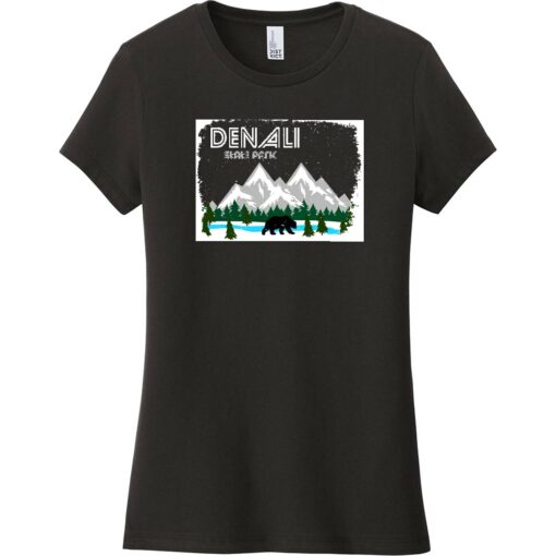 Denali State Park Alaska Women's T-Shirt Black - US Custom Tees