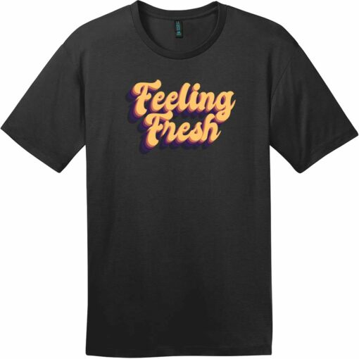 Feeling Fresh Retro T-Shirt Jet Black - US Custom Tees