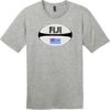 Fiji Rugby Ball T-Shirt Heathered Steel - US Custom Tees