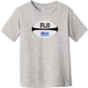 Fiji Rugby Ball Toddler T-Shirt Heather Gray - US Custom Tees