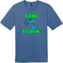 Gone Fishin T-Shirt Maritime Blue - US Custom Tees