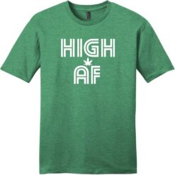 High AF Weed T-Shirt Heathered Kelly Green - US Custom Tees