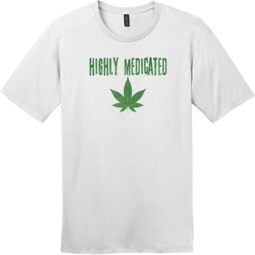 Highly Medicated Weed T-Shirt Bright White - US Custom Tees