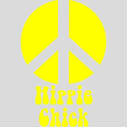 Hippie Chick Peace Design - US Custom Tees