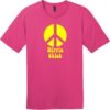 Hippie Chick Peace T-Shirt Dark Fuchsia - US Custom Tees