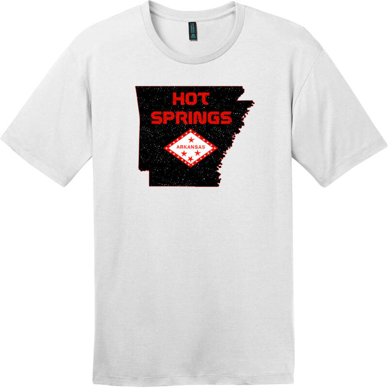 Hot Springs Arkansas State T-Shirt Bright White - US Custom Tees