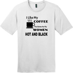 I Love Black Coffee And Black Women T-Shirt Bright White - US Custom Tees