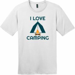 I Love Camping T-Shirt Bright White - US Custom Tees