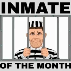 Inmate Of The Month Jail Design - US Custom Tees