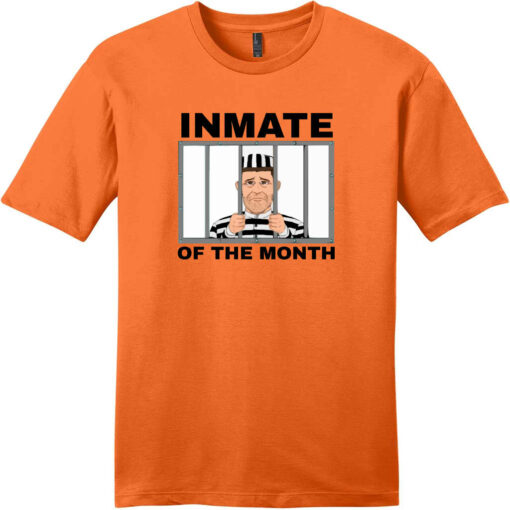 Inmate Of The Month Jail T-Shirt Orange - US Custom Tees