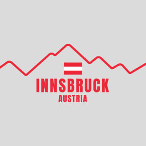 Innsbruck Austria Flag Mountain Design - US Custom Tees
