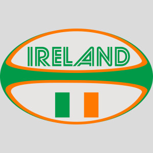 Ireland Rugby Ball Design - US Custom Tees