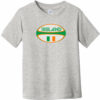 Ireland Rugby Ball Toddler T-Shirt Heather Gray - US Custom Tees