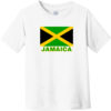 Jamaica Flag Toddler T-Shirt White - US Custom Tees