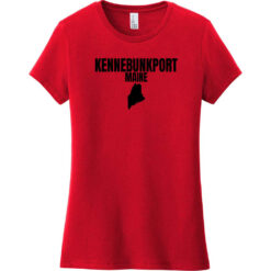 Kennebunkport Maine State Women's T-Shirt Classic Red - US Custom Tees