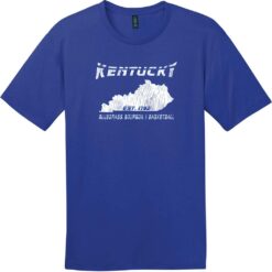 Kentucky Bluegrass Bourbon Basketball T-Shirt Deep Royal - US Custom Tees