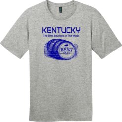 Kentucky The Best Bourbon In The World T-Shirt Heathered Steel - US Custom Tees