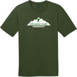 Killington Peak Vermont T-Shirt Thyme Green - US Custom Tees