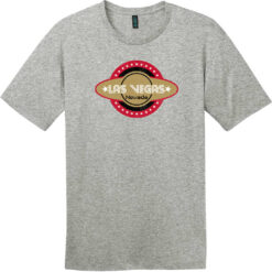 Las Vegas Nevada Retro Logo T-Shirt Heathered Steel - US Custom Tees