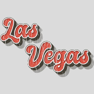 Las Vegas Retro Font Design - US Custom Tees