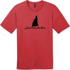 Live Free Or Die New Hampshire T-Shirt Classic Red - US Custom Tees
