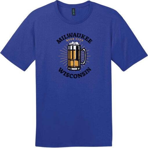 Milwaukee Wisconsin Beer City T-Shirt Deep Royal - US Custom Tees