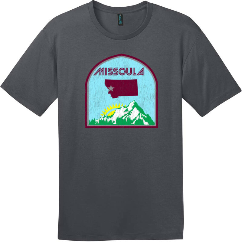 Missoula Montana State T-Shirt Charcoal - US Custom Tees