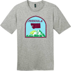 Missoula Montana State T-Shirt Heathered Steel - US Custom Tees