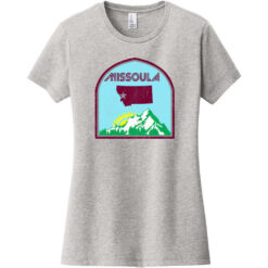 Missoula Montana State Women's T-Shirt Light Heather Gray - US Custom Tees