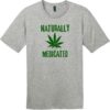 Naturally Medicated T-Shirt Heathered Steel - US Custom Tees