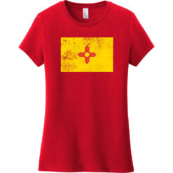 New Mexico Vintage Flag Women's T-Shirt Classic Red - US Custom Tees