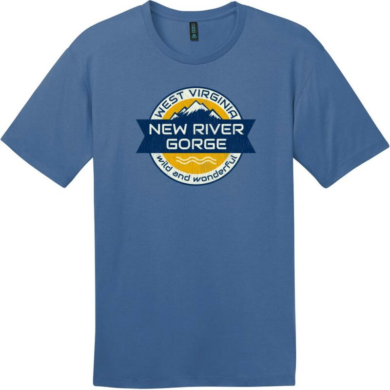 New River Gorge West Virginia T-Shirt Maritime Blue - US Custom Tees