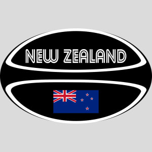 New Zealand Rugby Ball Design - US Custom Tees