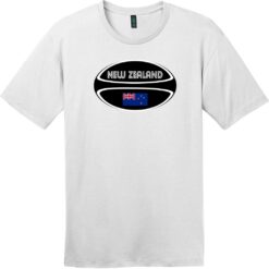 New Zealand Rugby Ball T-Shirt Bright White - US Custom Tees