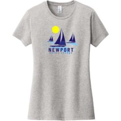 Newport Sailing Capital Of The World Women's T-Shirt Light Heather Gray - US Custom Tees