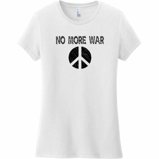 No More War Women's T-Shirt White - US Custom Tees