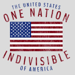 One Nation Indivisible American Flag Design - US Custom Tees