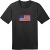 One Nation Indivisible American Flag T-Shirt Jet Black - US Custom Tees