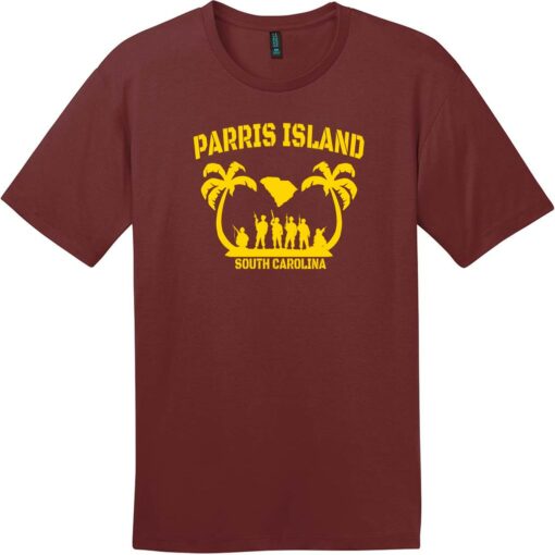 Parris Island South Carolina T-Shirt Sangria - US Custom Tees