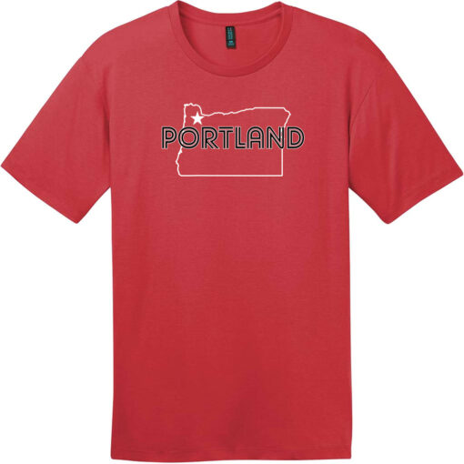 Portland Oregon State T-Shirt Classic Red - US Custom Tees
