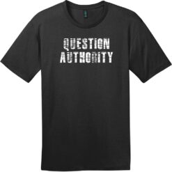 Question Authority T-Shirt Jet Black - US Custom Tees