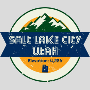 Salt Lake City Utah Mountain Design - US Custom Tees