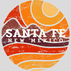 Santa Fe New Mexico Desert To Mountains Vintage Design - US Custom Tees