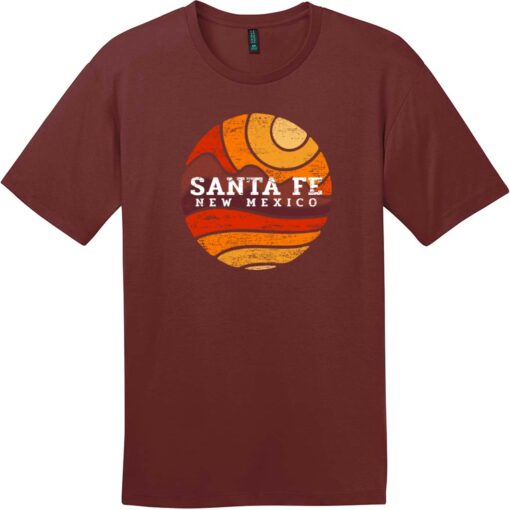 Santa Fe New Mexico Desert To Mountains Vintage T-Shirt Sangria - US Custom Tees